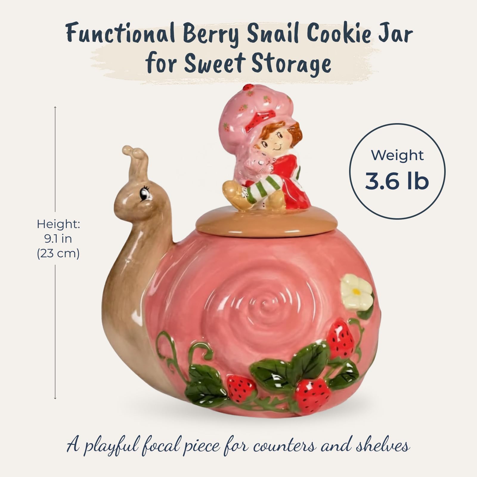 Amazon.com: Strawberry Shortcake Berry Snail Sip n'Steep Cookie